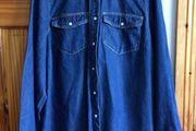 Evans Ladies Dark blue denim shirt size 22 includes Postage