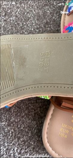 sandals Bnwt size 7