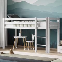Mid-Sleeper Bed in white