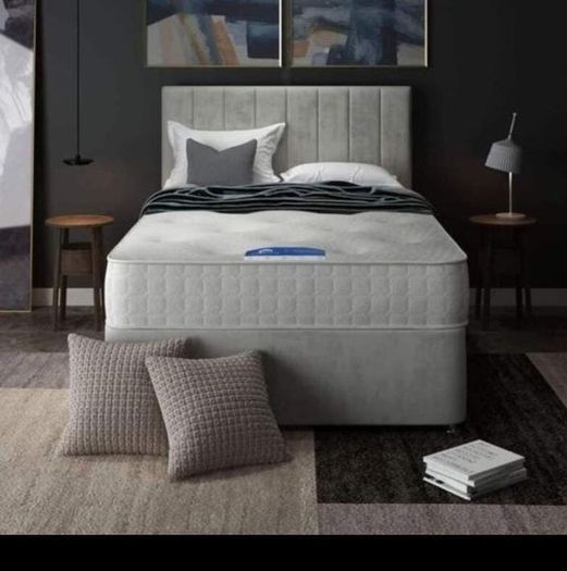 New Stylish Double 4ft, 4ft6, King 5ft And 6ft Superking Sizes Divan Beds Instock. Drawers And Optional Tufted Mattresses Available. Free Delivery