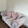 Beautiful Light Grey Elegant Sofa Suite Image 5