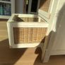 Strawbridge three drawer solid wood/wicker unit Image 8