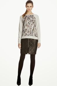 Warehouse  leopard print front jumper size UK8 EU36 Postage included