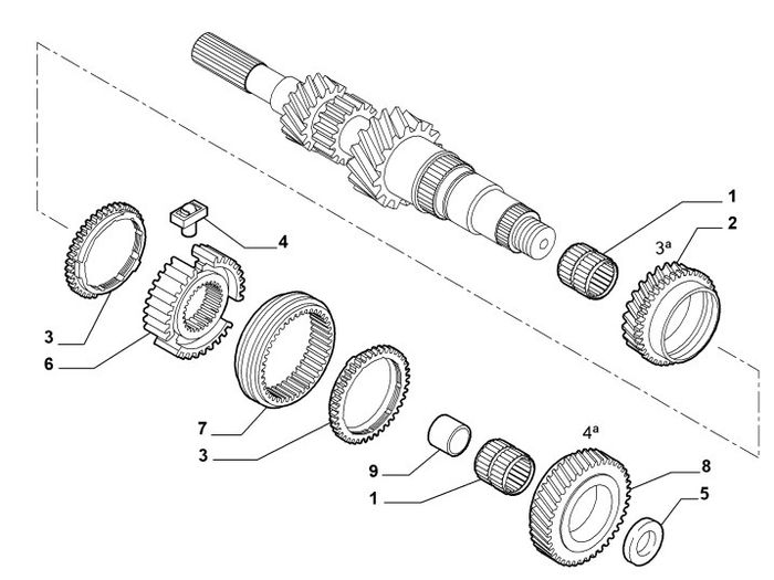Inner Sliding Hub (Fiat  Alfa Romeo)