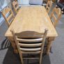 Beech table with chairs Image 2