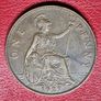 1927 Penny George V Excellent Coin Image 2