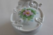 TRINKET POT - Porcelain  - Floral Design