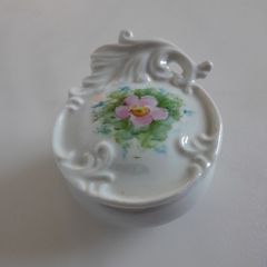 TRINKET POT - Porcelain  - Floral Design