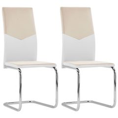 Dining Chairs with Armrests 2 pcs Light Grey Fabric