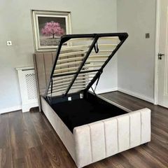 Ottoman Gaslift Storage  Bed And Mattress