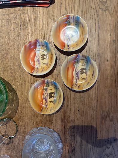 Vintage Czech Porcelain Saucers or Small bowls