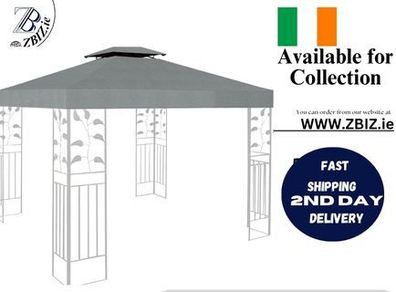 Gazebo 3 x 3m Canopy Replacement Cover,2-Tier Roof Top Covers