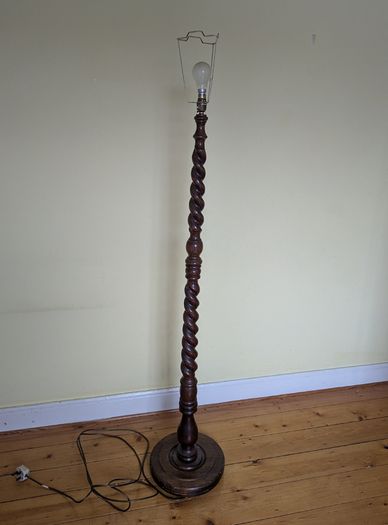Solid Mahogany Floor Lamp