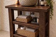 Handmade Rustic Bathroom Vanity Unit
