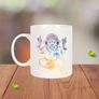 The Watercolour Rainbow Ganesh Elephant Headed God Mug Image 10
