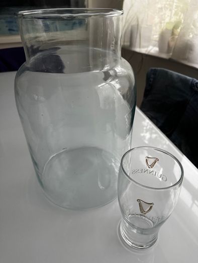 Large Handmade Glass Vase Apothecary Style