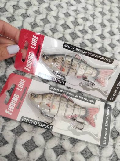 Fishing Lure by Fishing Expert Tight Wobble and Wiggle Action 3D Eye New (B)