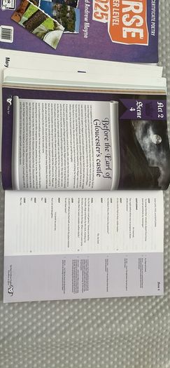 Verse Leaving Cert English Higher Level Poetry textbook and workbook. Also King Lear textbook
