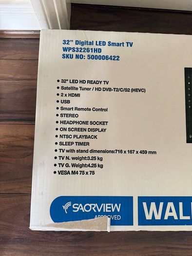 Walker 32 inch TV new unused