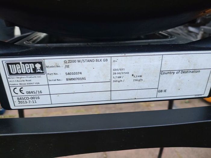Weber gas bbq