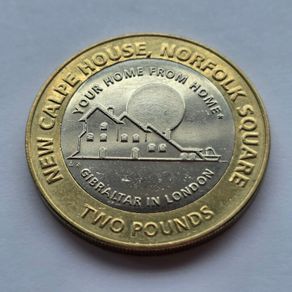 Gibraltar 2 Pound Coin 2018 - Calpe House UNC