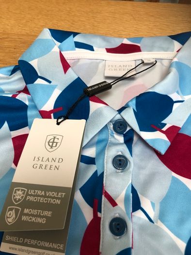 Golf island green polo shirt new