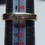 Vintage French 18ct Gold Diamond Ring Size 49 | 3 Natural Diamonds | 3.48g Image 8