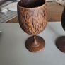 Pair of handcarved goblets Image 2