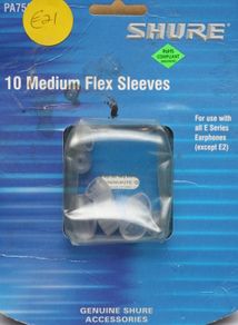 SHURE Flex Sleeves for earphone sets, see pics