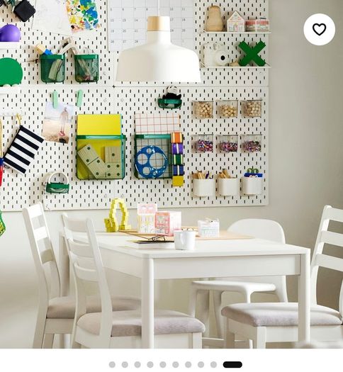 Ikea pegboard including wall attachments and accessories