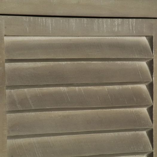 Drawer Cabinet Solid Mango Wood Grey with Brass 140x40x80 cm