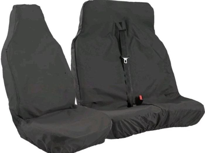 New. Heavy Duty Waterproof Black Van Seat Covers 2+1 For Peugeot Partner/ Berlingo (free Delivery)