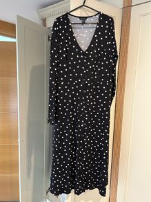 Polka dot black dress 14