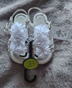girls white sandals