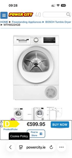 Bosch heat pump dryer