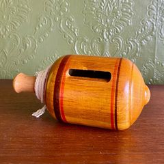 Vintage wooden spinning toy