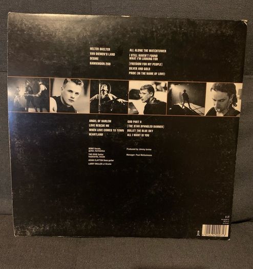 U2 - Rattle & Hum 1st Press 1988 12" Double Vinyl Album