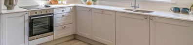 Quartz Worktop with sink bowl