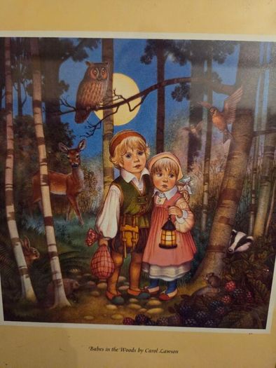 Babes in the Woods by Carol Lawson Framed