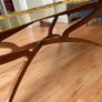 Stunning vintage antique brass folding coffee table Image 3