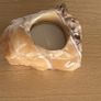 Crystal natural calcite tea light candle holder meditation Image 3