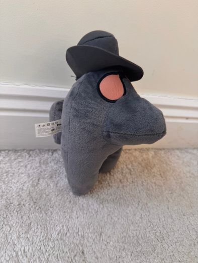 Among Us Grey Plush Soft Toy With Hat Gray  Toikido approx. 20 cm. Used Please see photos