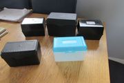 Index Card Boxes x 5 for Sale