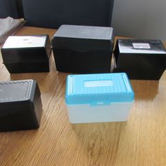 Index Card Boxes x 5 for Sale