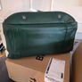 Malbon Golf Boston Bag Green Cream Buckets Duffel with Shoulder Strap Image 4