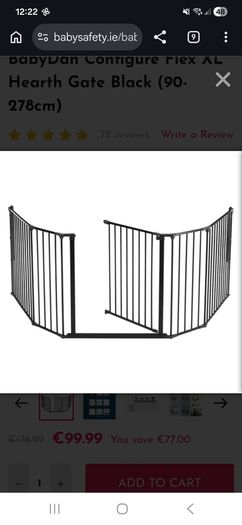 BabyDan Configure Flex XL Hearth Gate- Brand New in Box