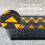 Rubber Curb Ramp 2 Pack, 6" Rise Height Heavy-Duty 33069 lbs/15 T Capacity Threshold Ramps Image 5
