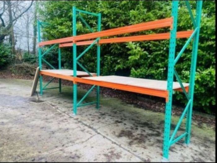 20 Ft Double Bay Pallet Racking - Large Quantity Available