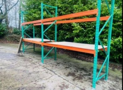 20 Ft Double Bay Pallet Racking - Large Quantity Available