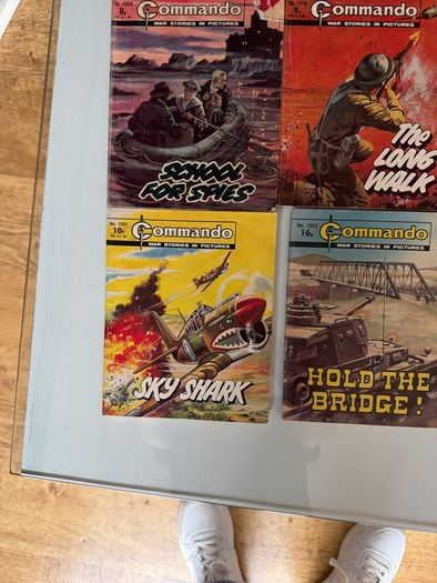 Commando books magazines x 9